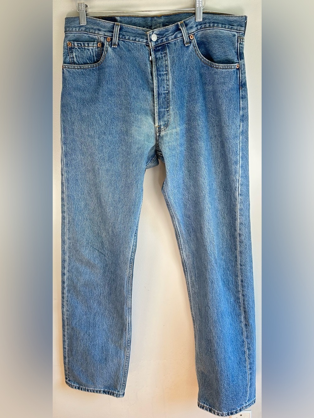 Vintage Levis 501 Men’s Denim Jeans 36x34 OG Straight Leg Button Fly 1993 RARE